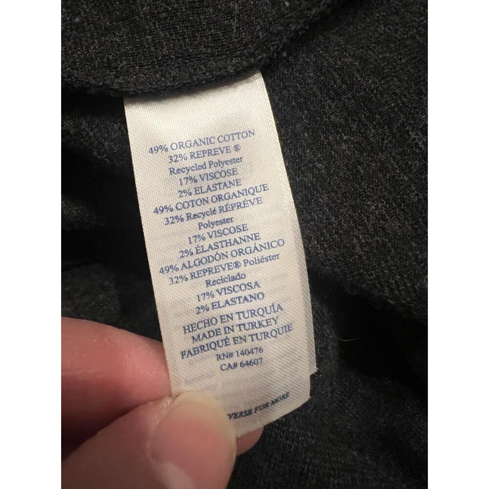 Faherty Womens Legend Lounge Half Zip Sweatshirt Size Small Heathered Black Twil - Picture 4 of 6
